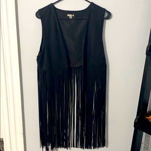 Navy blue fringe
